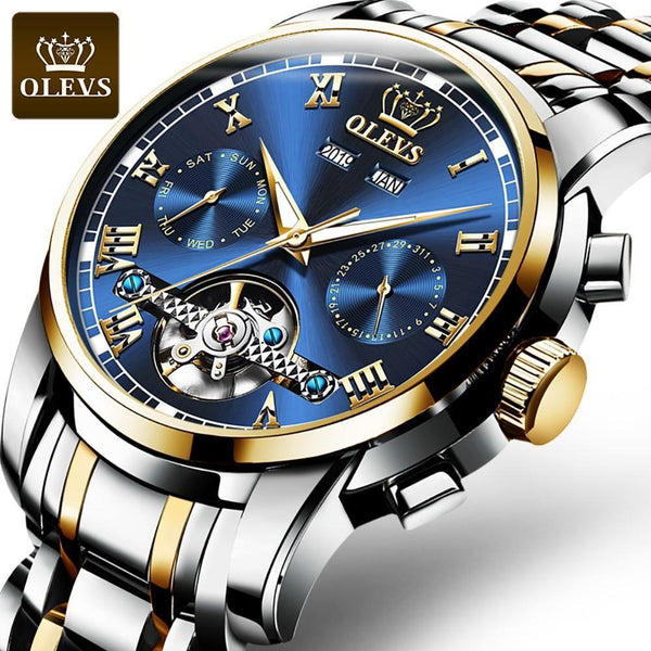 Relógio Casual Masculino OLEVS Premium - Aço inoxidável