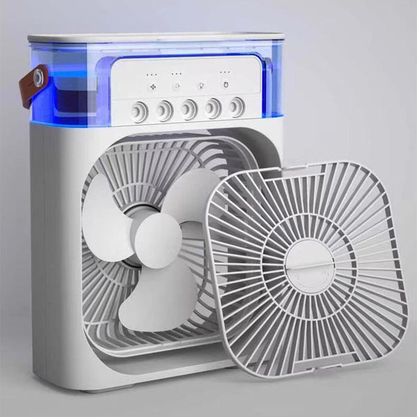 Mini Ar Condicionado Portátil Turbo 3 em 1 - Resfriador, Climatizador e Umidificador de Ar